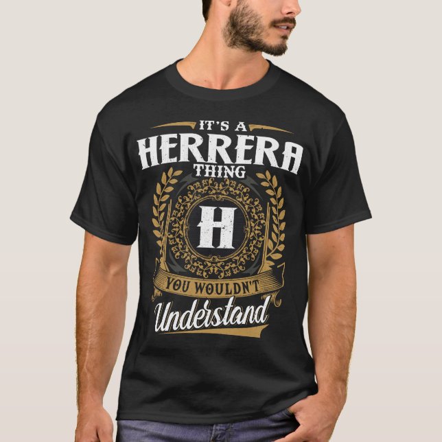 Camiseta É uma coisa de Herrera que você não entenderia (Frente)