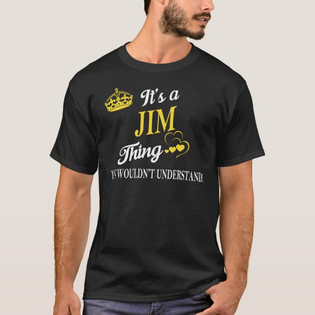Camiseta É uma coisa de JIM que você não entenderia (Frente)