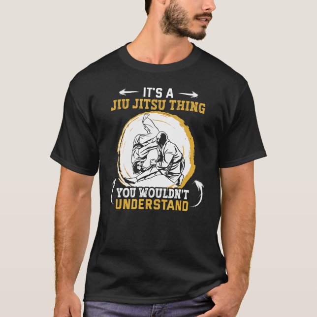 Camiseta É uma coisa de Jiu Jitsu que você não entenderia J (Frente)