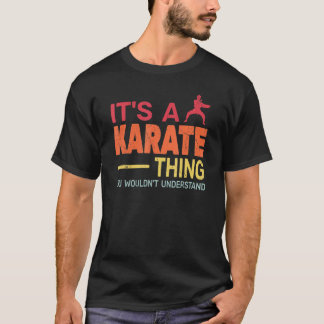 Camiseta é uma coisa de karatê Treinamento de karatê retrô