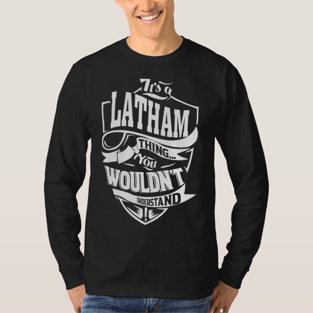 Camiseta É uma coisa de Latham (Frente)