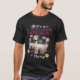 Camiseta É Uma Coisa de Lhama Lhama