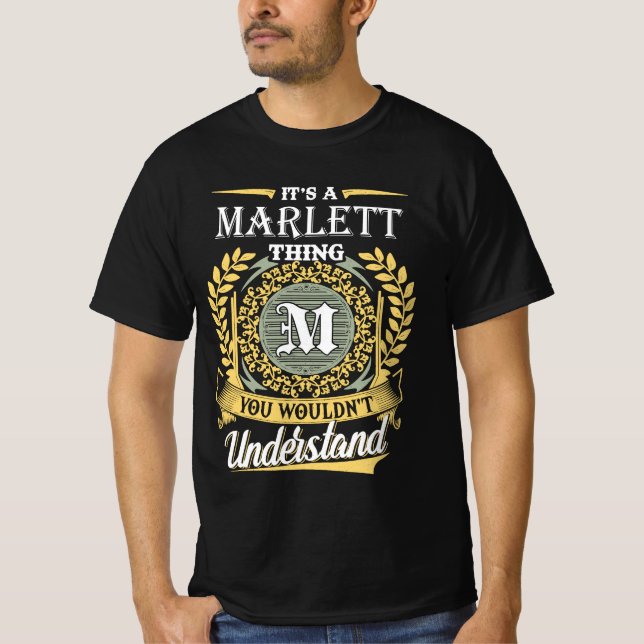 Camiseta É Uma Coisa de Marlett que Você Não Pode Entender (Frente)