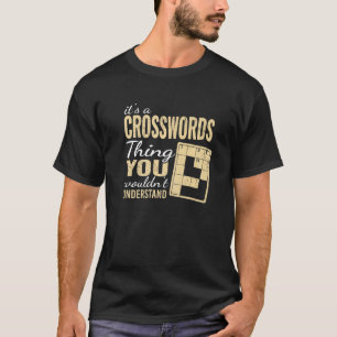 Camiseta é uma Coisa de Palavras Cruzadas e Quebra-Cabeças
