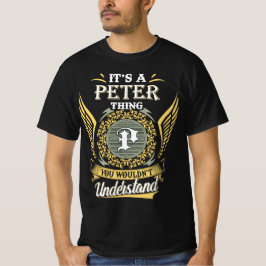 Camiseta É Uma Coisa de Peter Que Você Não Pode Entender