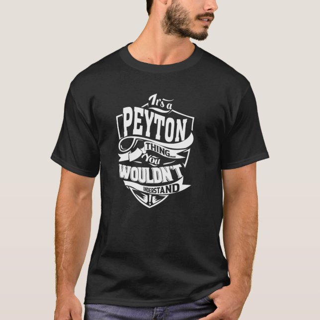 Camiseta É uma coisa de PEYTON (Frente)