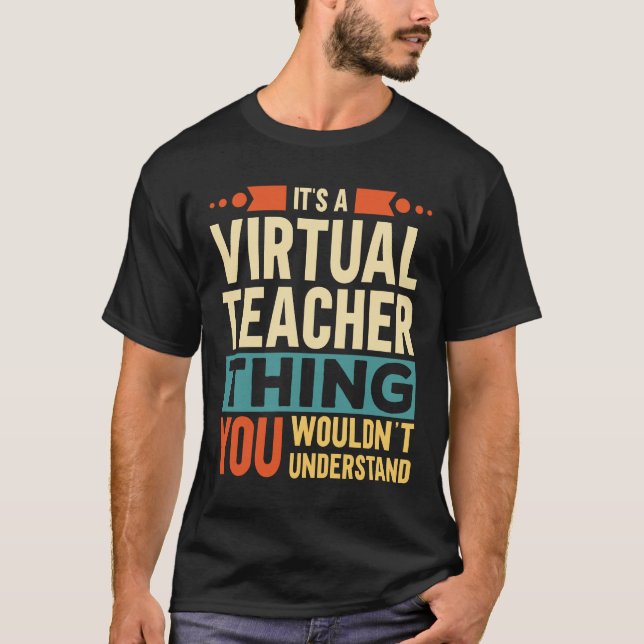 Camiseta É uma coisa de professor virtual (Frente)