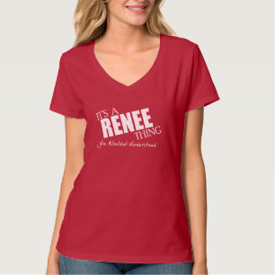 Camiseta É uma coisa de RENEE - texto branco