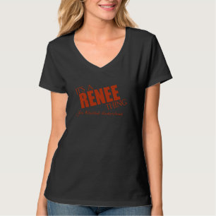 Camiseta É uma coisa de RENEE - texto vermelho