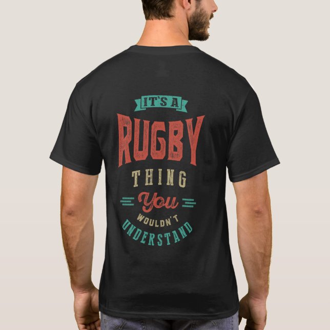 Camiseta É uma coisa de Rugby | T-shirt (Verso)