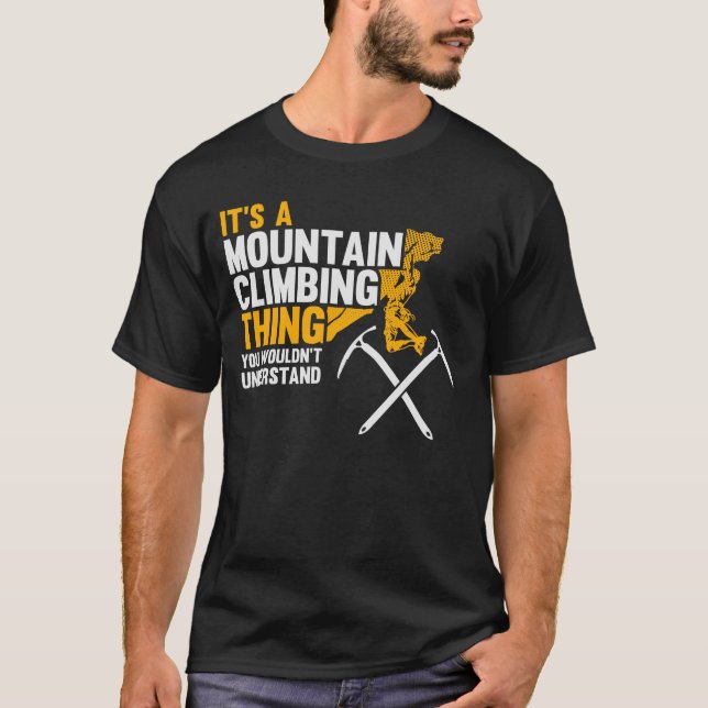 Camiseta É uma Coisa de Subida de Montanha - Clima de Monta (Frente)