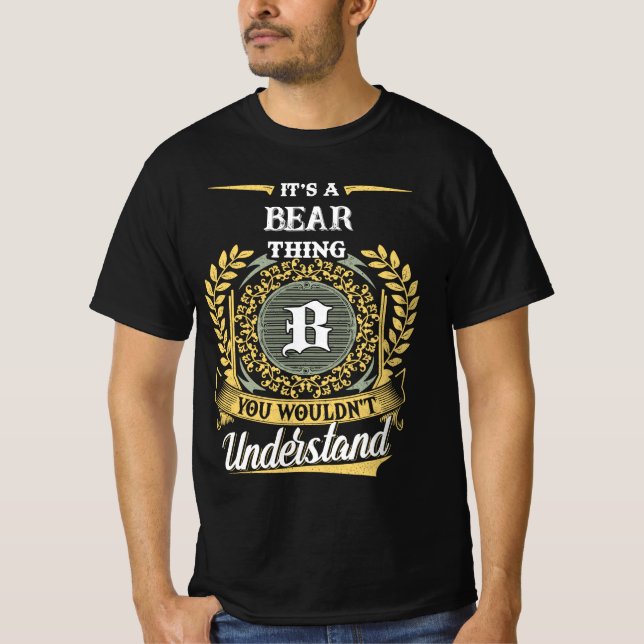 Camiseta É uma Coisa de URSO que Você Não Entenderia (Frente)