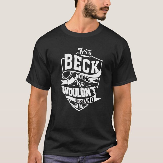 Camiseta É uma coisa do Beck (Frente)