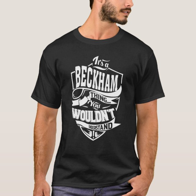Camiseta É uma coisa do BECKHAM (Frente)