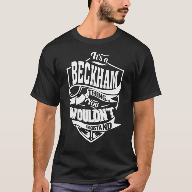 Camiseta É uma coisa do BECKHAM (Frente)