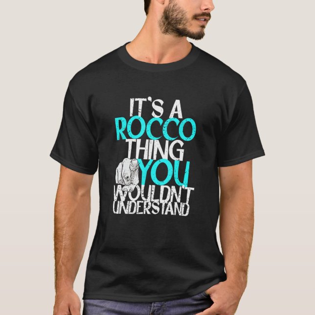 Camiseta É uma coisa do Rocco que você não entenderia (Frente)