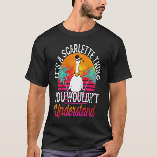 Camiseta É uma coisa escarlette que você não entenderia Sca (Frente)