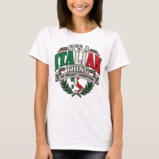 Camiseta É uma coisa italiana que você não entenderia