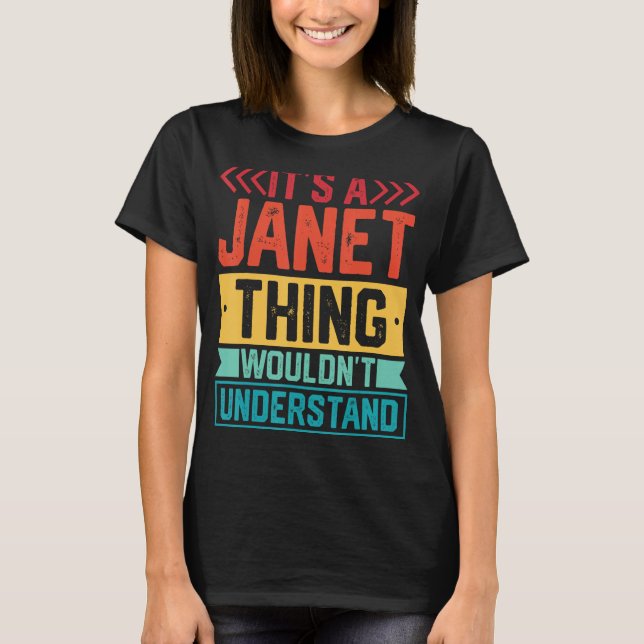 Camiseta É uma coisa Janet que você não entenderia 1 (Frente)
