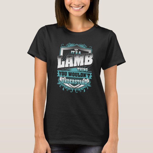 Camiseta É uma coisa LAMB que você não entenderia clássico (Frente)