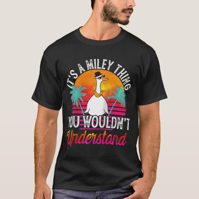 Camiseta É uma coisa miley que você não entenderia Miley N (Frente)