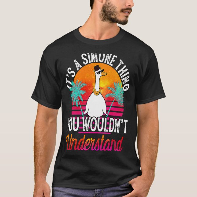 Camiseta É uma coisa simples que você não entenderia Simon (Frente)