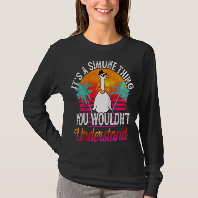 Camiseta É uma coisa simples que você não entenderia Simone (Frente)