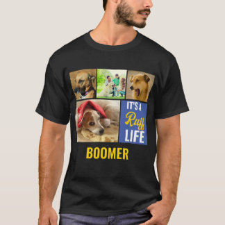 Camiseta É uma Colagem de Fotos Personalizada de Pet de Cac