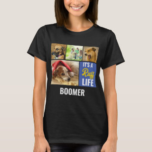 Camiseta É uma Colagem de Fotos Personalizada de Pet de Cac