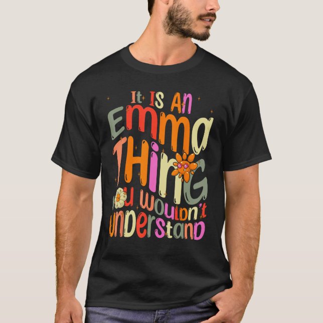Camiseta É uma Emma que você não entenderia Groovy (Frente)
