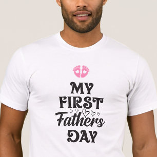 Camiseta É uma garota! Novo papai T-Shirt