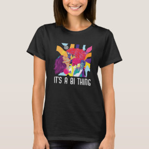 Camiseta É uma grande coisa Bissexual Orgulho Arco-Íris Bis