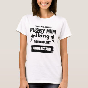 Camiseta É uma Mãe de Rugby - Rugby T-Shirt