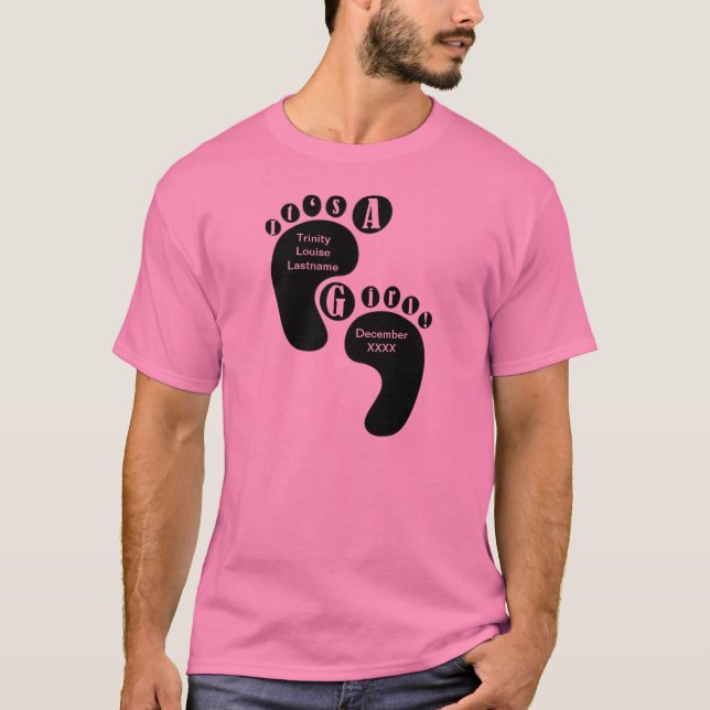 Camiseta É uma menina (Frente)
