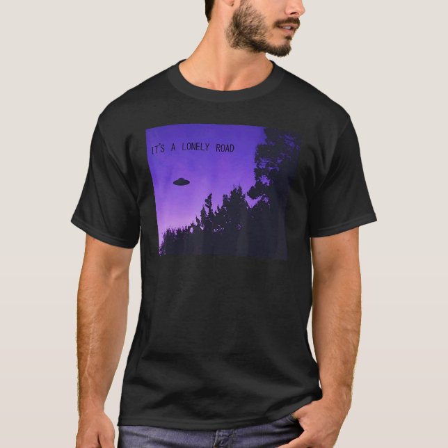 Camiseta É uma Vaporwave estética de Solitário (Frente)