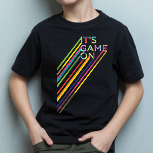 Camiseta É Uniforme do Jogo com a Colorida Neon Laser Tag T