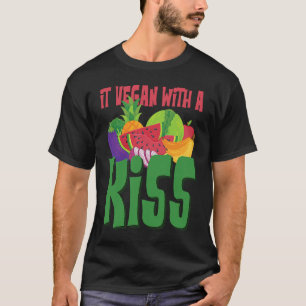 Camiseta É Vegano Com Um Beijo Veganismo Comida