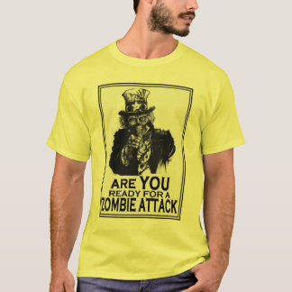 Camiseta É você apronta-se para o ataque do zombi?!