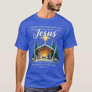Camiseta e você chamará o seu nome Jesus Natal Natividade C