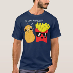 Camiseta É você, mano, fritas, viciado em batatas fritas, P