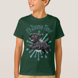 Camiseta É Zoomie Time Black Lab