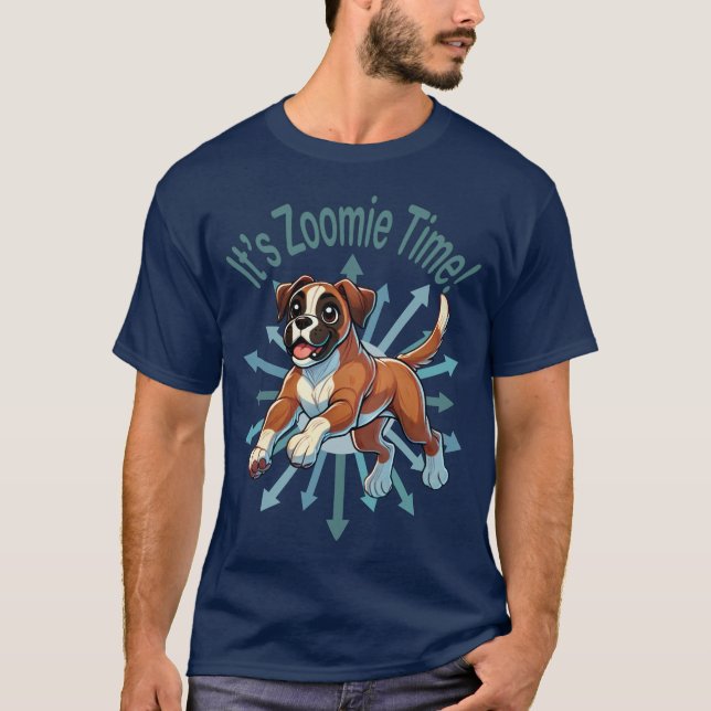 Camiseta É Zoomie Time Boxer (Frente)