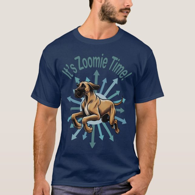 Camiseta É Zoomie Time Great Dane (Frente)