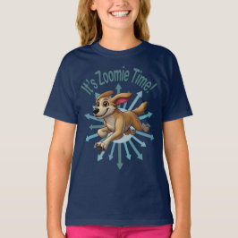 Camiseta É Zoomie Time Medium Tan Mutt