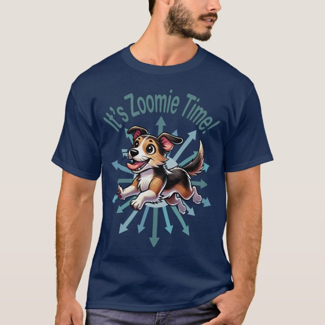 Camiseta É Zoomie Time Mutt (Frente)