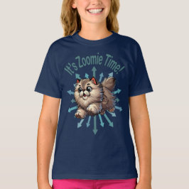 Camiseta É Zoomie Time Persa Cat