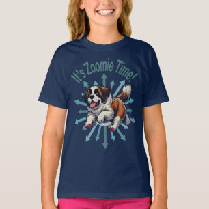 Camiseta É Zoomie Time Santo Bernard