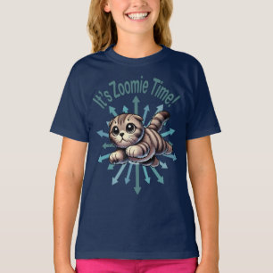 Camiseta É Zoomie Time Scottish Fold Cat