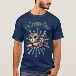 Camiseta É Zoomie Time Scottish Fold Cat