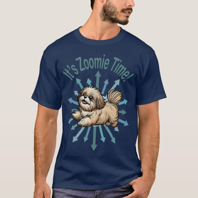 Camiseta É Zoomie Time Shih Tzu (Frente)